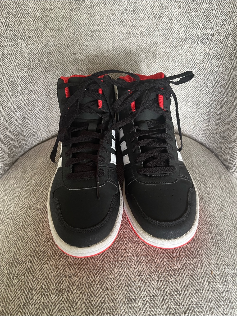 Adidas Hoops Mid 2.0 K Basketball Shoes Black Red White Youth Size 6 B75743